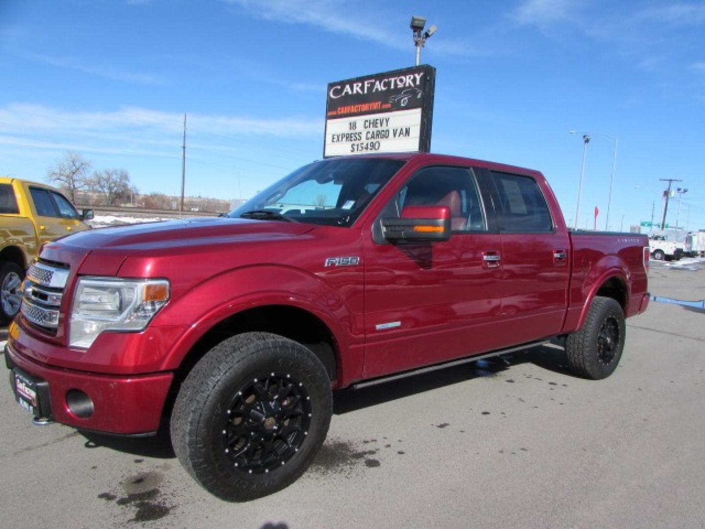 2013 Ruby Red /Red leather Ford F-150 Limited (1FTFW1ET1DF) with an 3.5 Ecocoost Twin Turbo V6 engine, 6 speed automatic transmission, located at 4562 State Avenue, Billings, MT, 59101, (406) 896-9833, 45.769516, -108.526772 - Photo#0